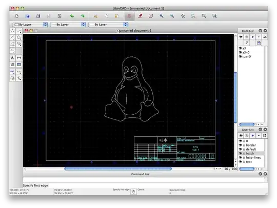 LibreCAD screenshot