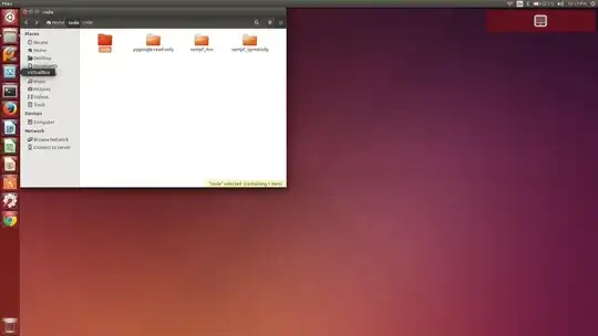 Here is a screen shot when I try to delete the Code directory.