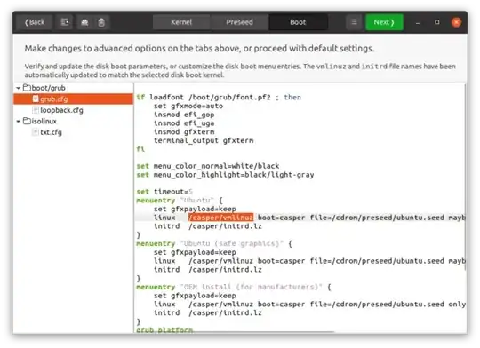 The Cubic Options Page Boot Tab
