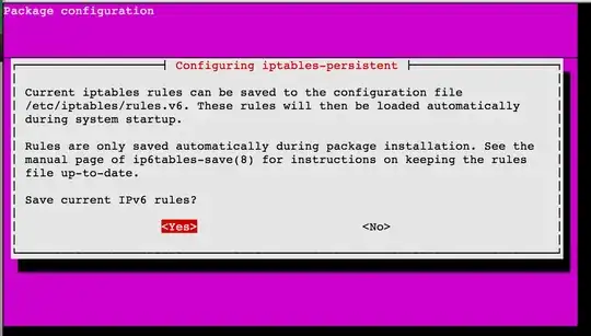 Package configuration dialog