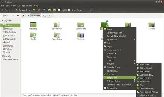 TortoiseHG-Caja in 18.04 LTS