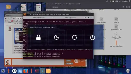Unity's shutdown dialog that comes up when you click on Suspend option, among others Suspend is there on the dialog as well