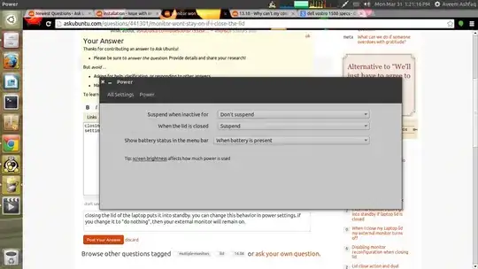 power settings in ubuntu