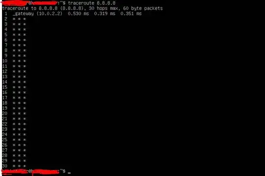 traceroute screenshot