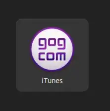 This is the shortcut I can't remove, wrongfully called iTunes using GOG Galaxy image.