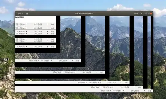 gedit Ubuntu 18.04 glitch