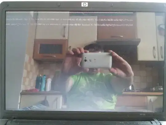 scrambled lines of text on black screen