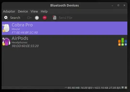 Bluetooth manager with different mode devices paired