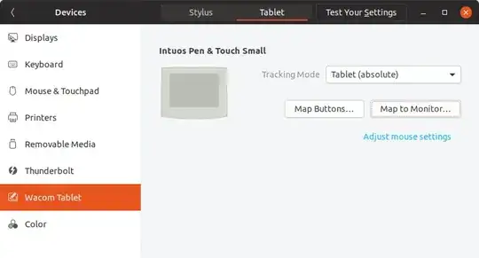 wacom tablet devices entry