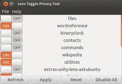 Lens Toggle Interface