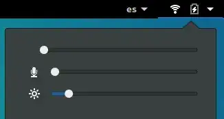 Sound menu screenshot