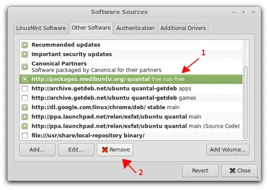 Software sources, removing Medibuntu repository