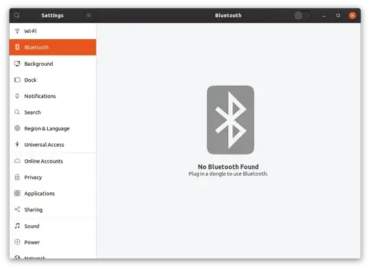 bluetooth not found screenshot