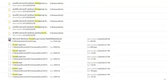 This is the Windows file explorer structure, which doesn't have the files in it.