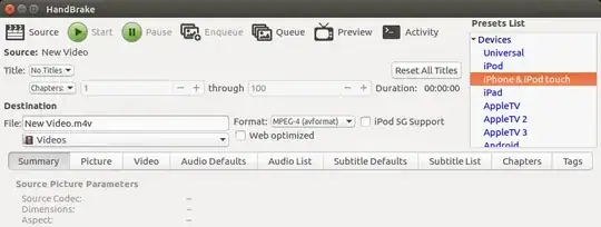Handbrake > Devices on the right > iPhone
