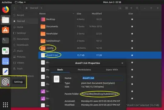 Image showing additional folders and files starred