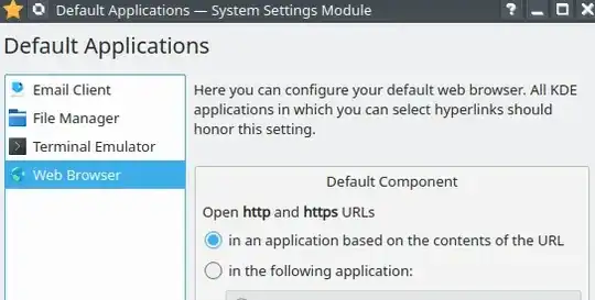 Default Applications > in application based on the contents of the URL