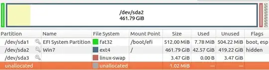 GParted, Unable to resize this