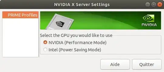 Nvidia X Server Settings is empty