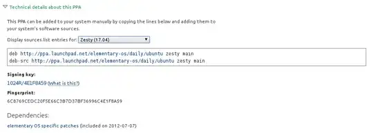 PPA manual repository installation