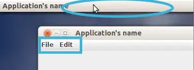 menu bar is on window but not on top bar