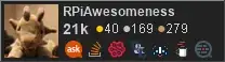 profile for RPiAwesomeness on Stack Exchange, a network of free, community-driven Q&A sites