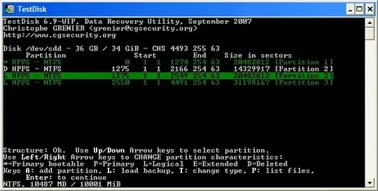 Partition table recovery