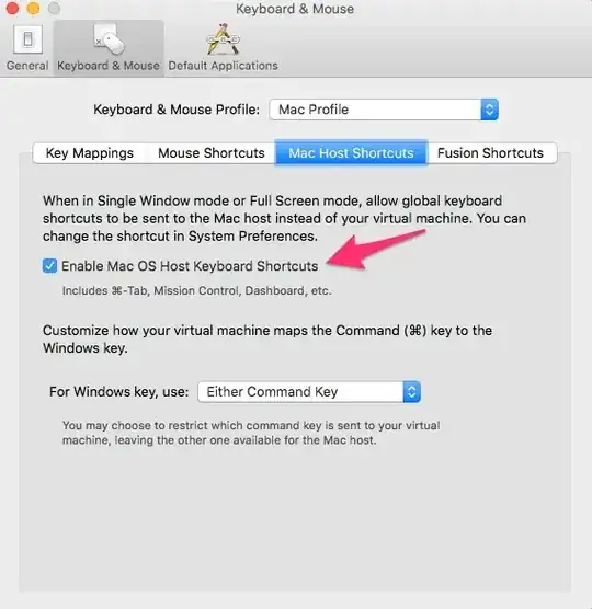 Picture of the menu screen