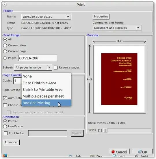 booklet menu for acrobat