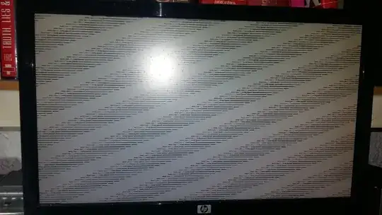 Frozen screen