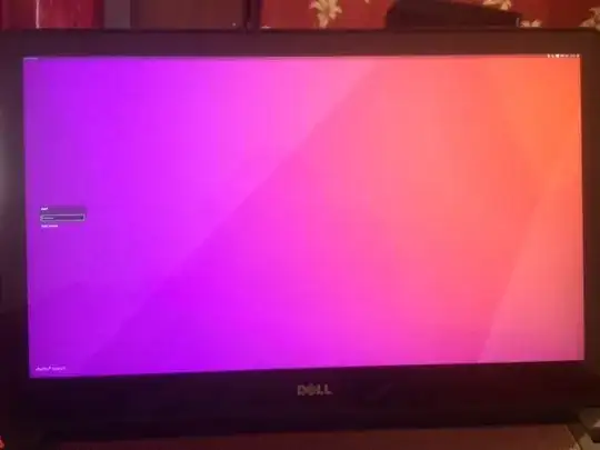 Login screen showing sucessfully