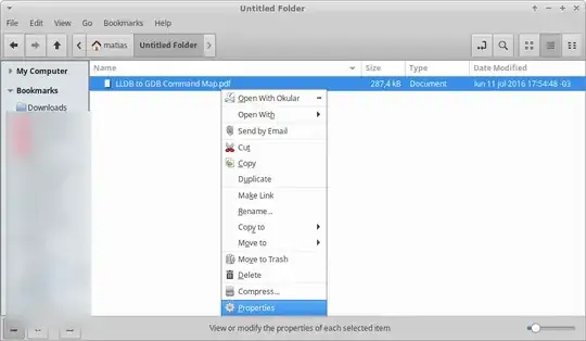 PDF -> Right Click -> Properties