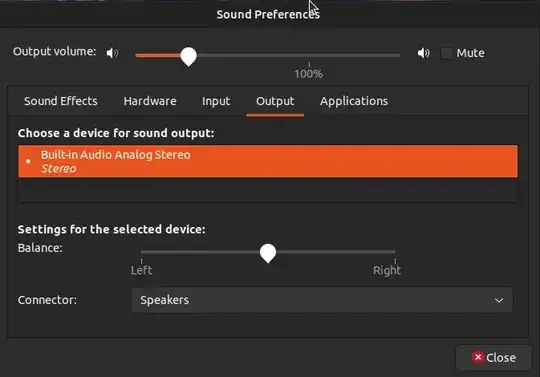 Sound Preferences