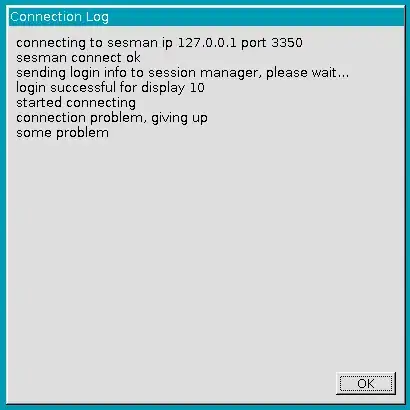 x11rdp error message