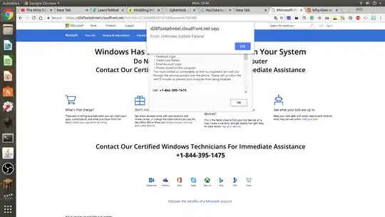 My "Error" screenshot