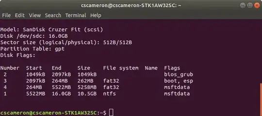 sudo parted -ls  /dev/sdx