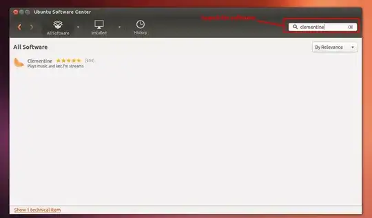 Searching for sotware