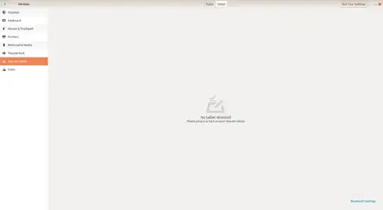 device settings screenshot
