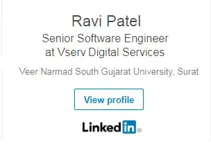 LinkedIn Profile Badge