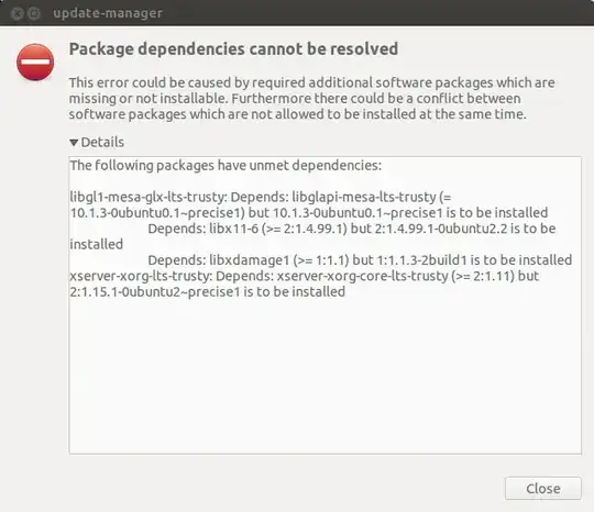 Package dependencies cannot be resolved