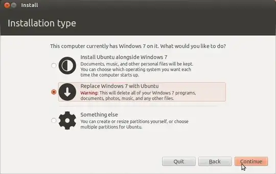 Dialogue to select partitioning scheme