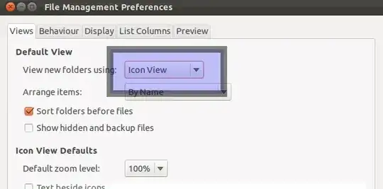 Nautilus preferences window