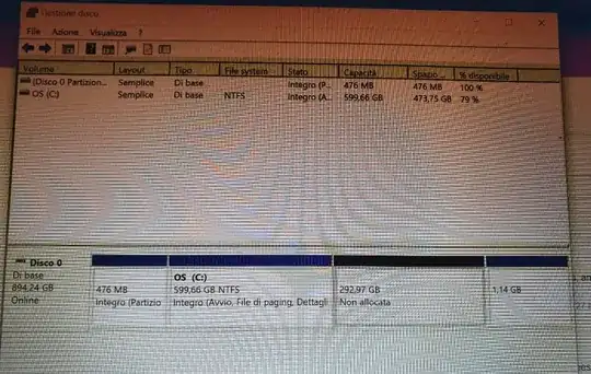 partitions in windows