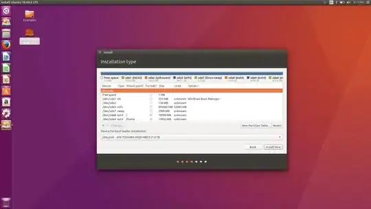 Partition Details Image