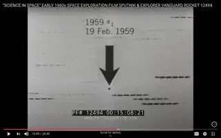 Screen shots from the PeriscopeFilm video "Science in Space" Early 1960's Space Exploration Film Sputnik & Explorer Vanguard Rocket 12494