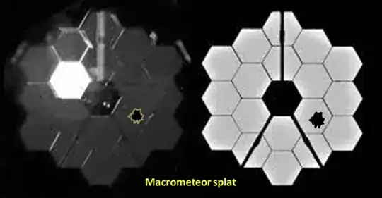 JWST dark- and light-field image + splat