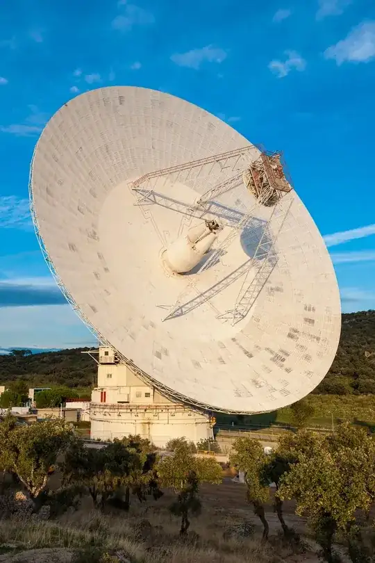 absurdly large dish antenna