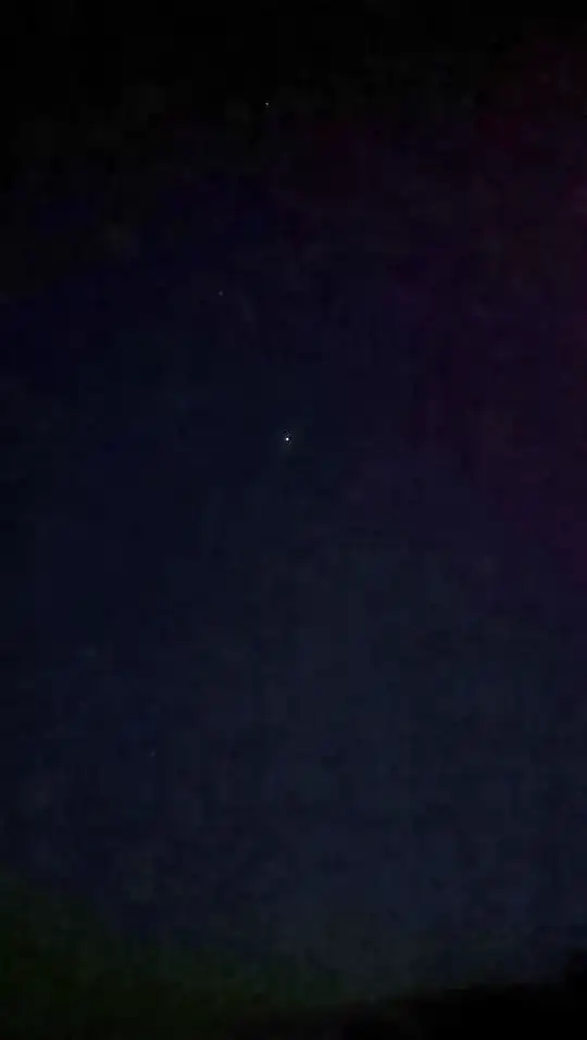 Part of the sky shot with my smartphone without tripod, "gain up" version