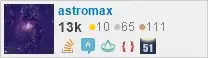 profile for astromax on Stack Exchange, a network of free, community-driven Q&A sites