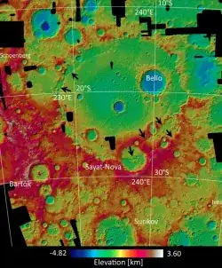 Beethoven basin on Mercury